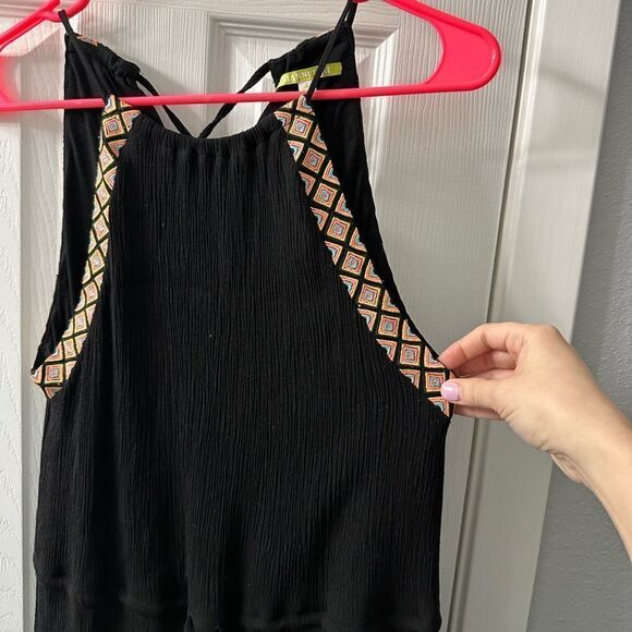 Gianni Bini Embroidered Black Dress Small - Picture 5 of 11